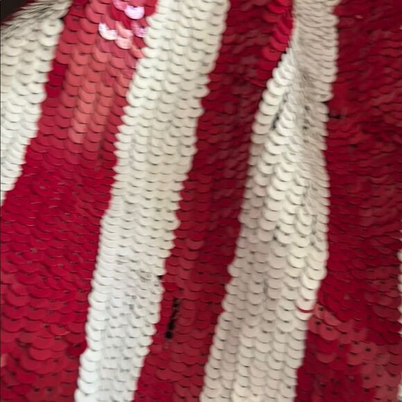 Vintage MOD denim Stars and Stripes sequin denim jacket large - Picture 14 of 15